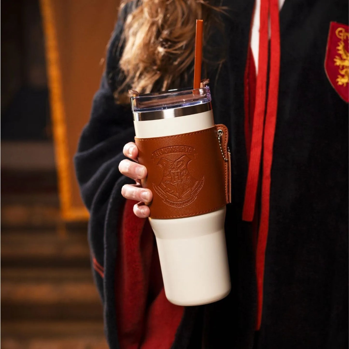 HP Hogwarts Thermal Mug with Straw