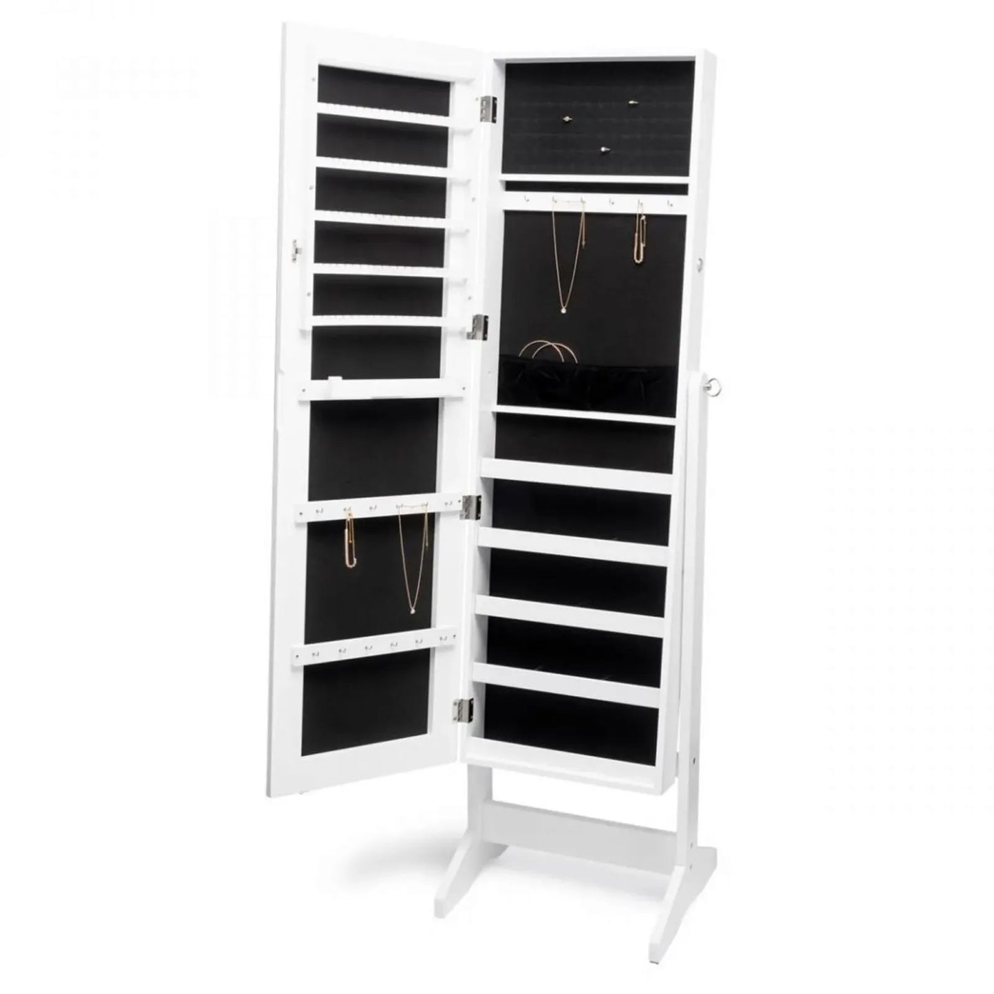 Mirror Cabinet for Jewelry with LED Lighting