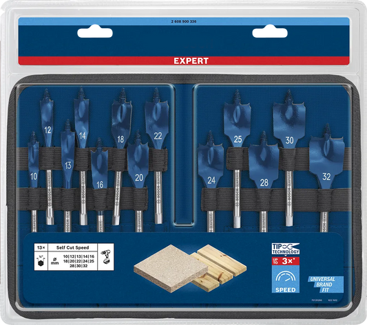 EXPERT Self Cut Speed Flat Drill Bit Set