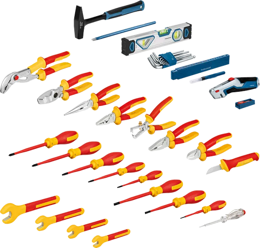 Professional Electrician’s Tool Case with 37 Pieces