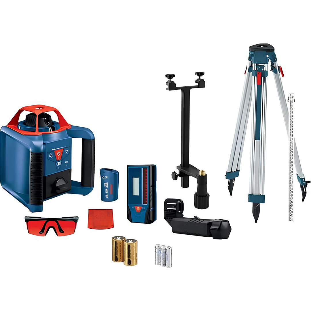 18V Self-Leveling Connected Rotary Laser Kit – High-Precision 4.0Ah System