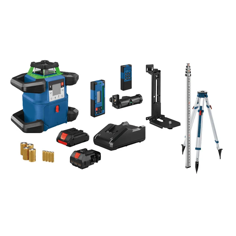 18V Green-Beam Self-Leveling Horizontal/Vertical Rotary Laser – Connected 4.0Ah Kit