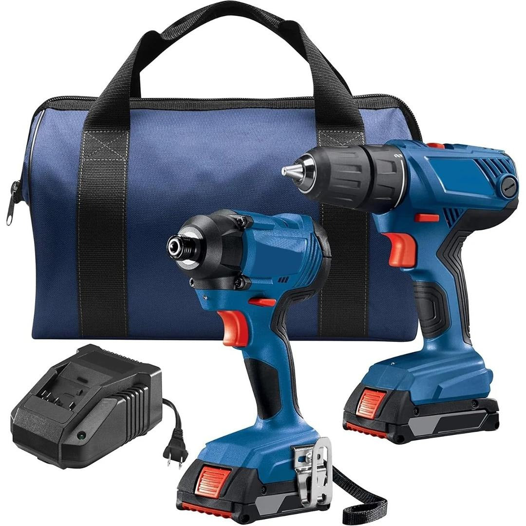 18V 2-Tool Combo Kit with Compact Drill/Driver and Impact Driver