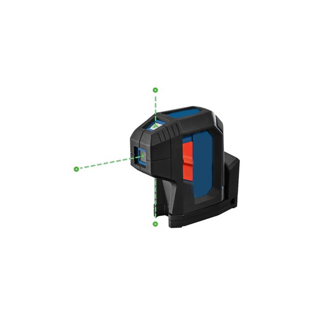 Green-Beam Self-Leveling Alignment Laser with Three-Point Plumb and Level Projection
